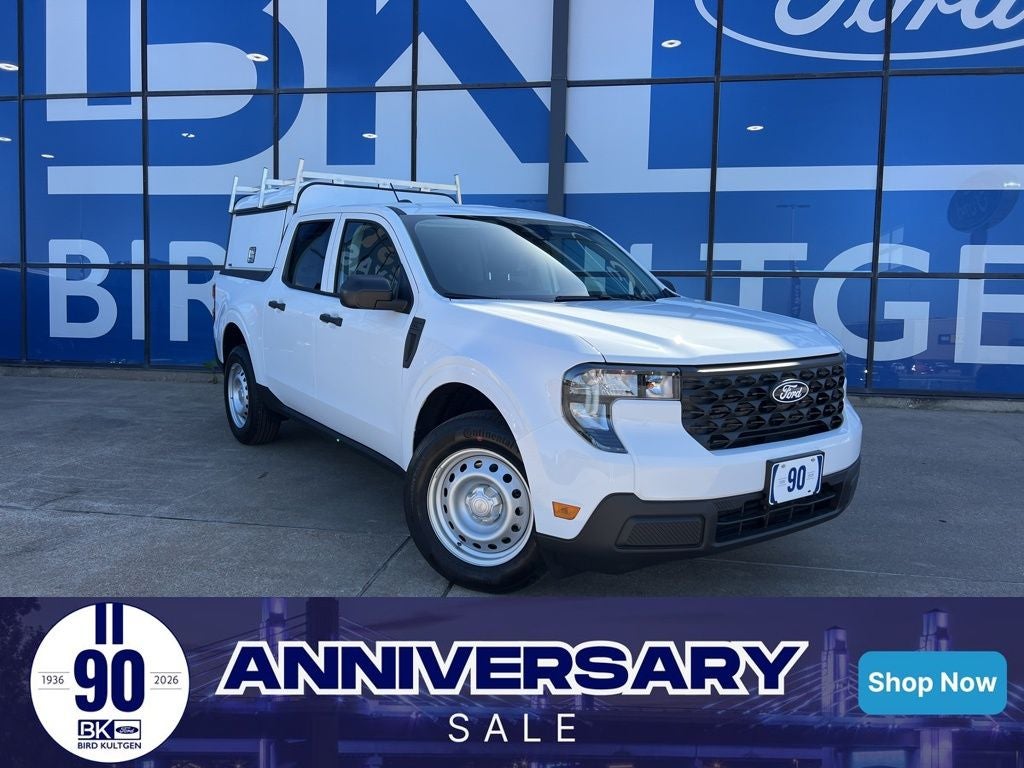 2026 Ford Maverick XL in Oxford White — front three-quarter view